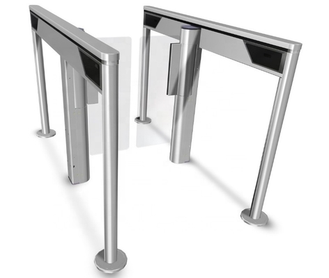 Card Access Control Security Door High Swing Turnstile Glass Door Waterproof / Weatherproof Entry Gates